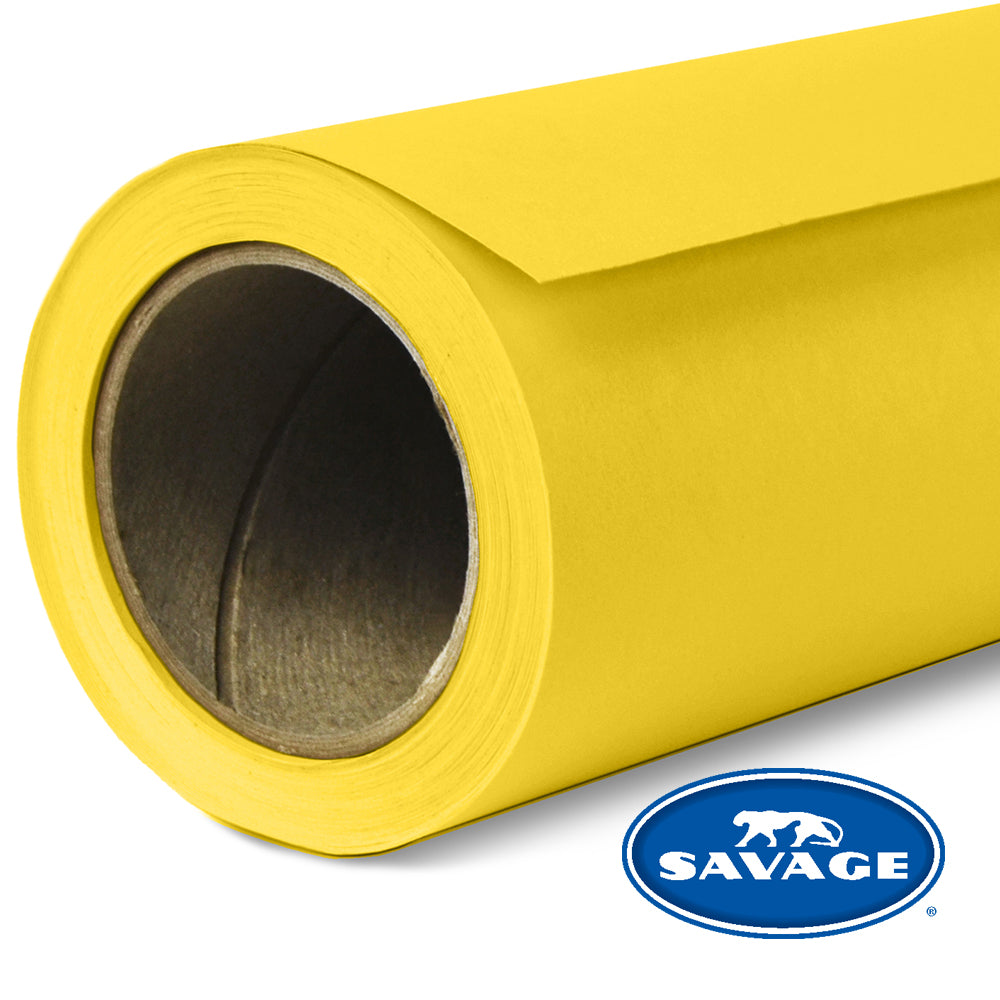 Savage #38 Canary Seamless Background Paper - Professional Photography Backdrop for Studio, Portrait, and Product Shoots - Perfect for E-commerce, YouTube Videos, and Social Media Content Creation
