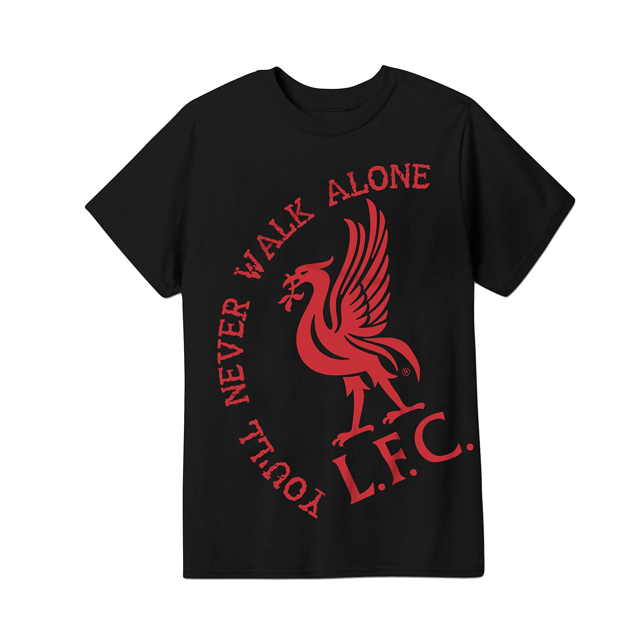 Liverpool FC Boys Short Sleeve T-Shirt - Icon Sports Teen-Boys Soccer Jersey - Official Never Walk Alone Football Tee for Fans & Players - Perfect for Match Day, Training & Casual Wear