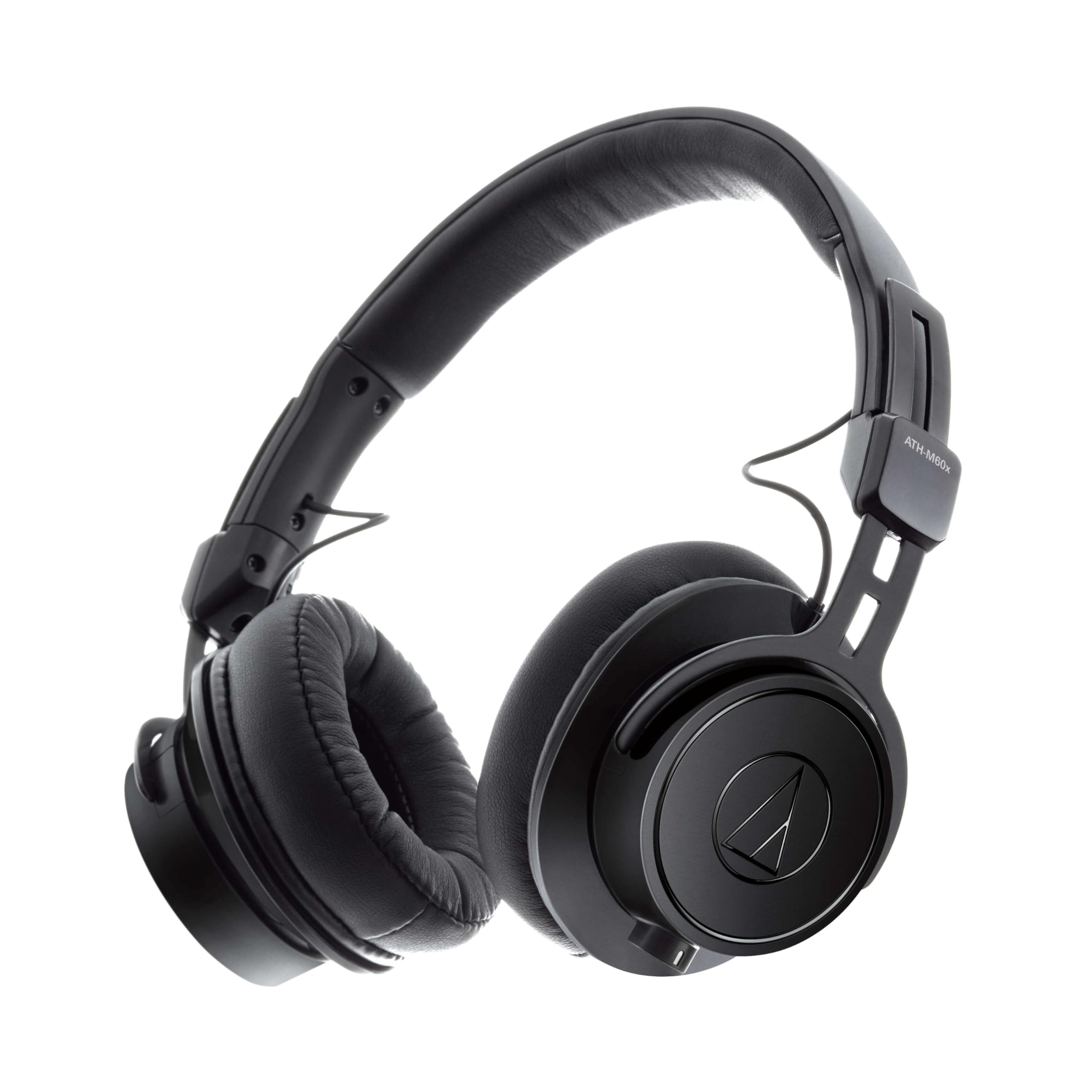 Audio-Technica ATH-M60XA Professional Closed-Back Studio Headphones with High-Quality Sound for Music Production, Recording & DJing - Perfect for Home Studios, Podcasting & Audio Monitoring