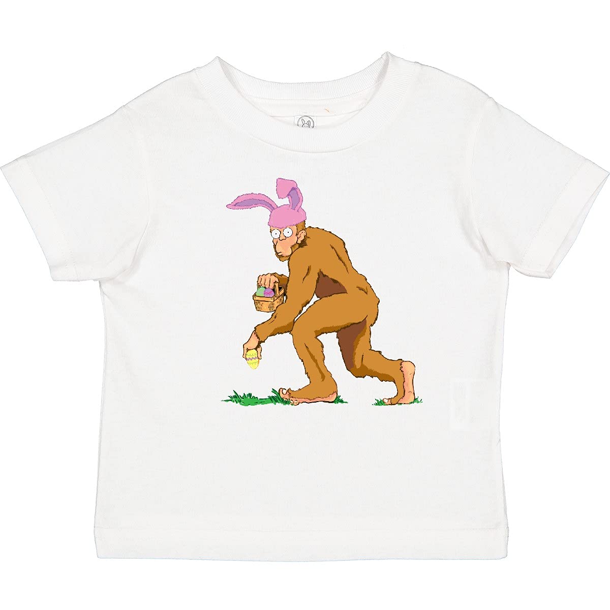 Inktastic Bigfoot Easter Bunny Baby T-Shirt - Cute Holiday Outfit for Easter Celebrations & Family Photos
