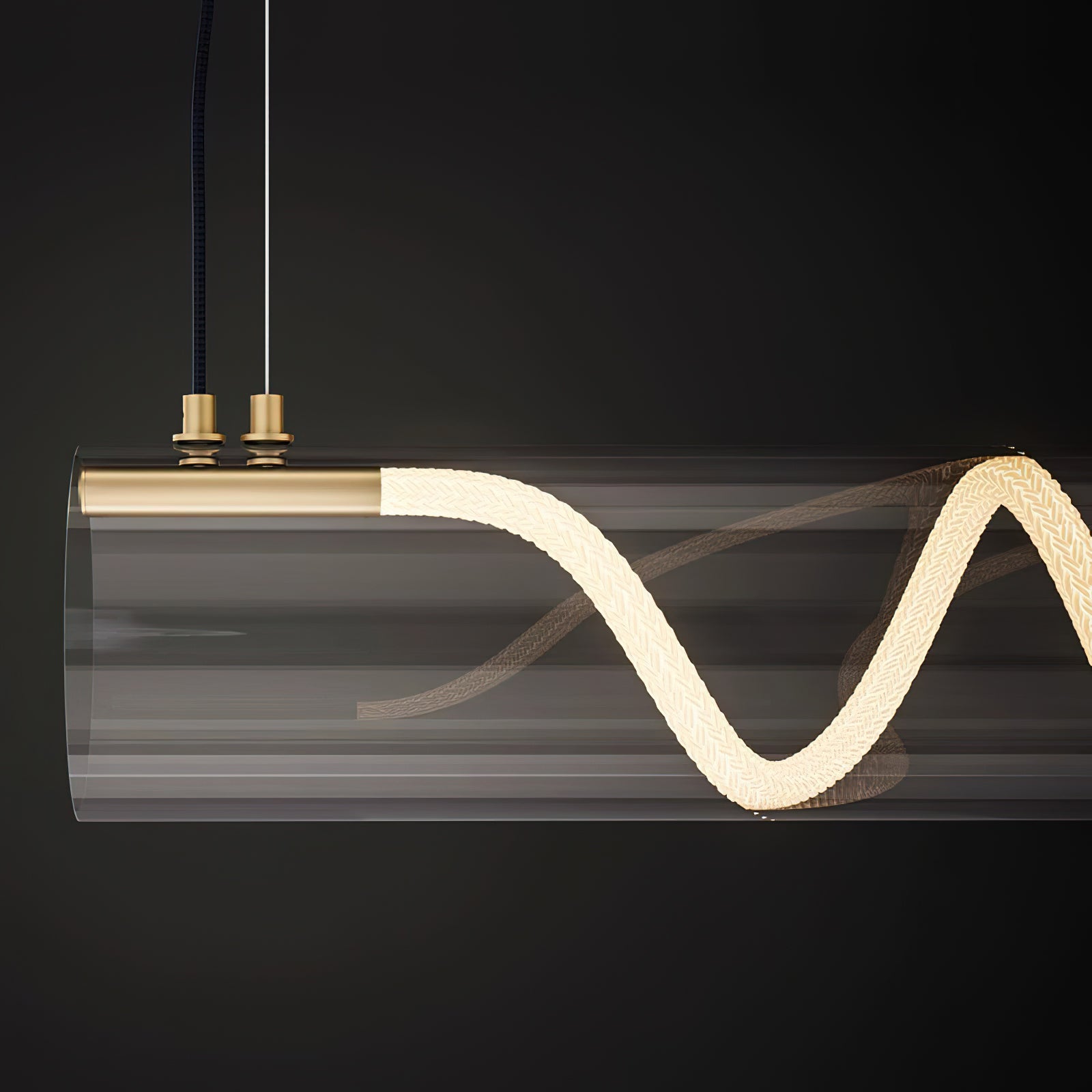 Alexandra Linear Pendant Light - Modern Minimalist Hanging Fixture for Kitchen Island, Dining Room & Bedroom Lighting | Dimmable LED Chandelier for Home Decor