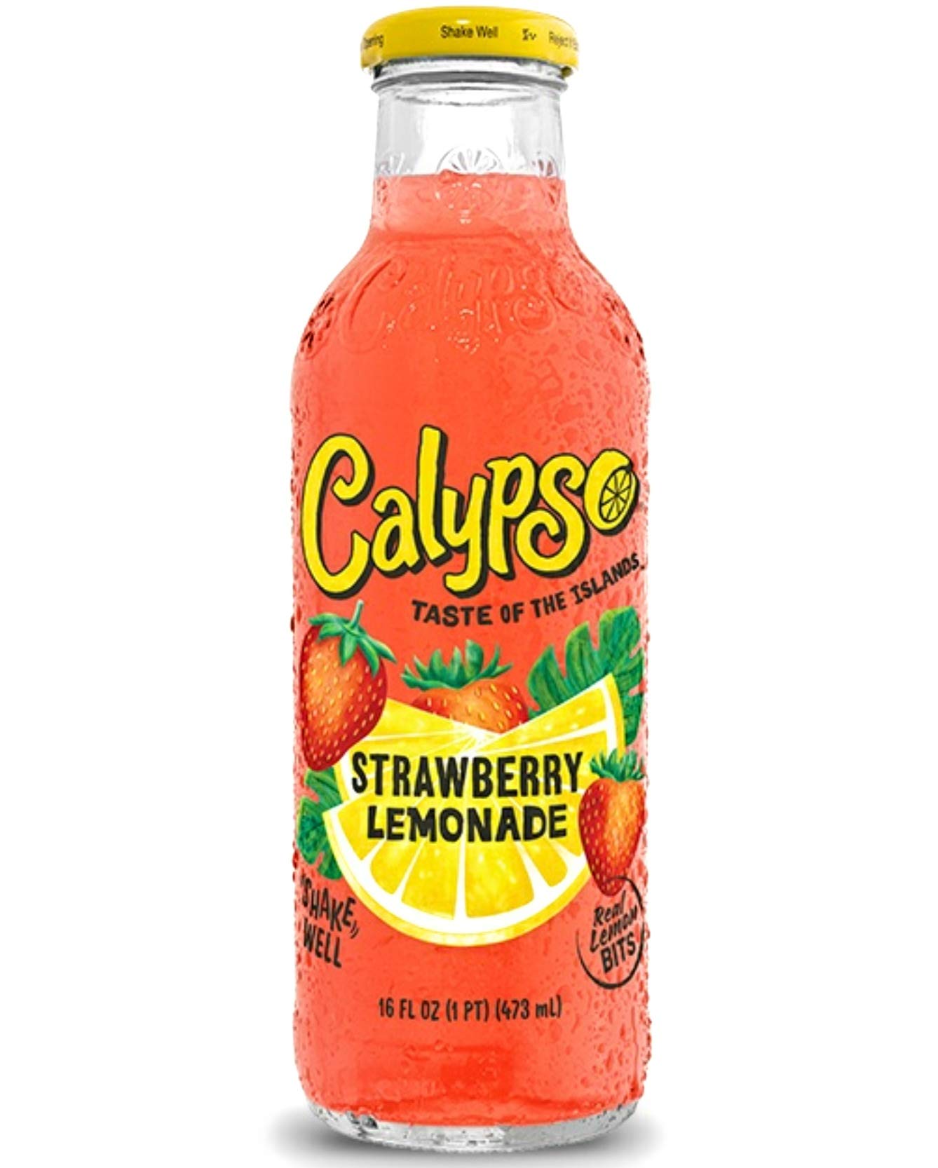 Calypso Strawberry Lemonade 12 Pack - 16 oz Bottles | Refreshing Summer Drink for Parties, BBQs & Picnics