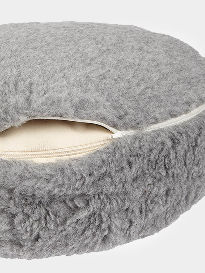 Manduka Premium Wool Meditation Cushion - Eco-Friendly Zafu Yoga Pillow for Comfortable Seated Meditation, Yoga & Mindfulness Practice at Home or Studio