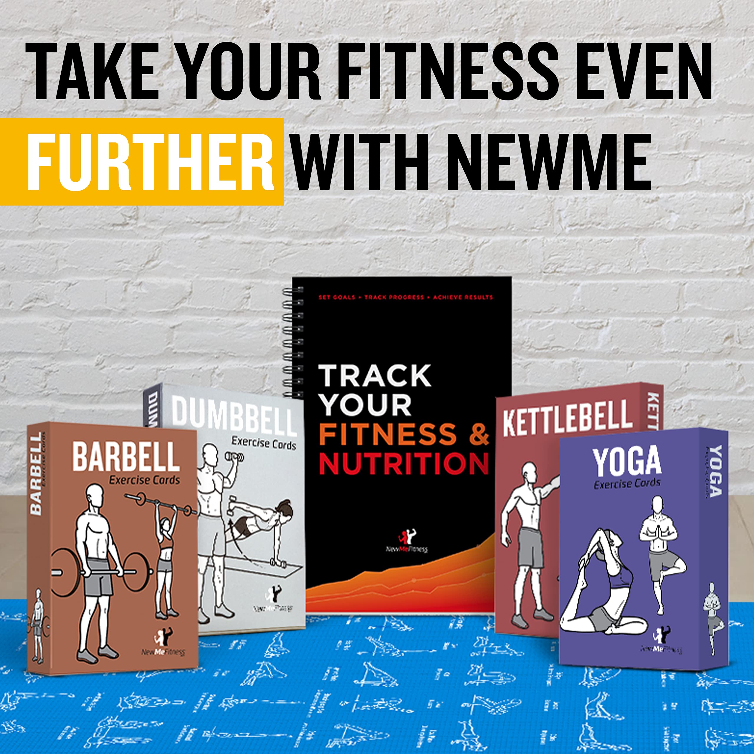 NewMe Fitness Dumbbell Workout Cards - Instructional Exercise Deck for Women & Men | Beginner to Advanced Home & Gym Training Guide (Dumbbell Workouts Vol.2) - Perfect for Strength Training, Weight Loss & Muscle Building at Home or Fitness Studio