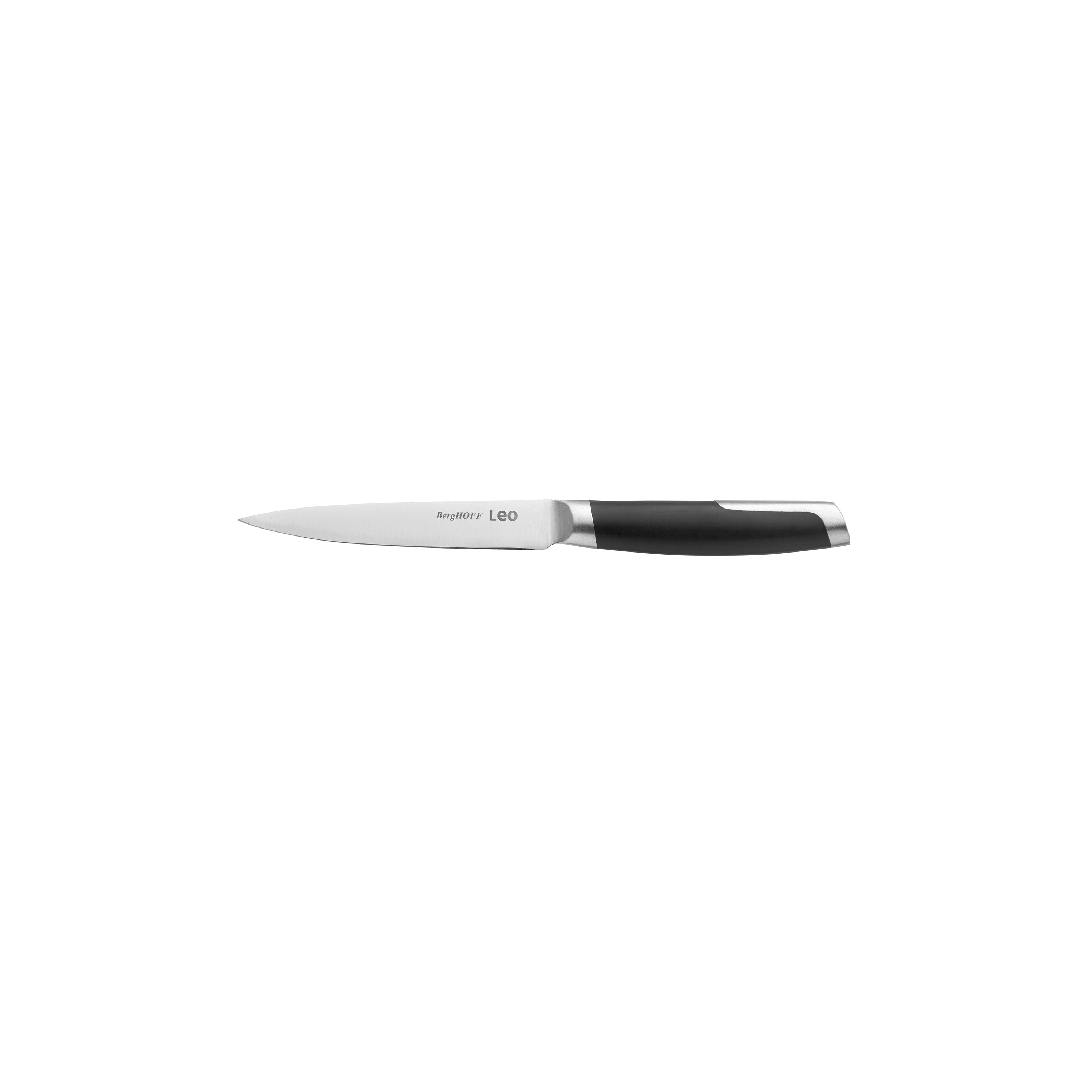 BergHOFF Leo Graphite 6-Piece Stainless Steel Knife Block Set - Premium Kitchen Cutlery for Slicing, Dicing & Food Prep