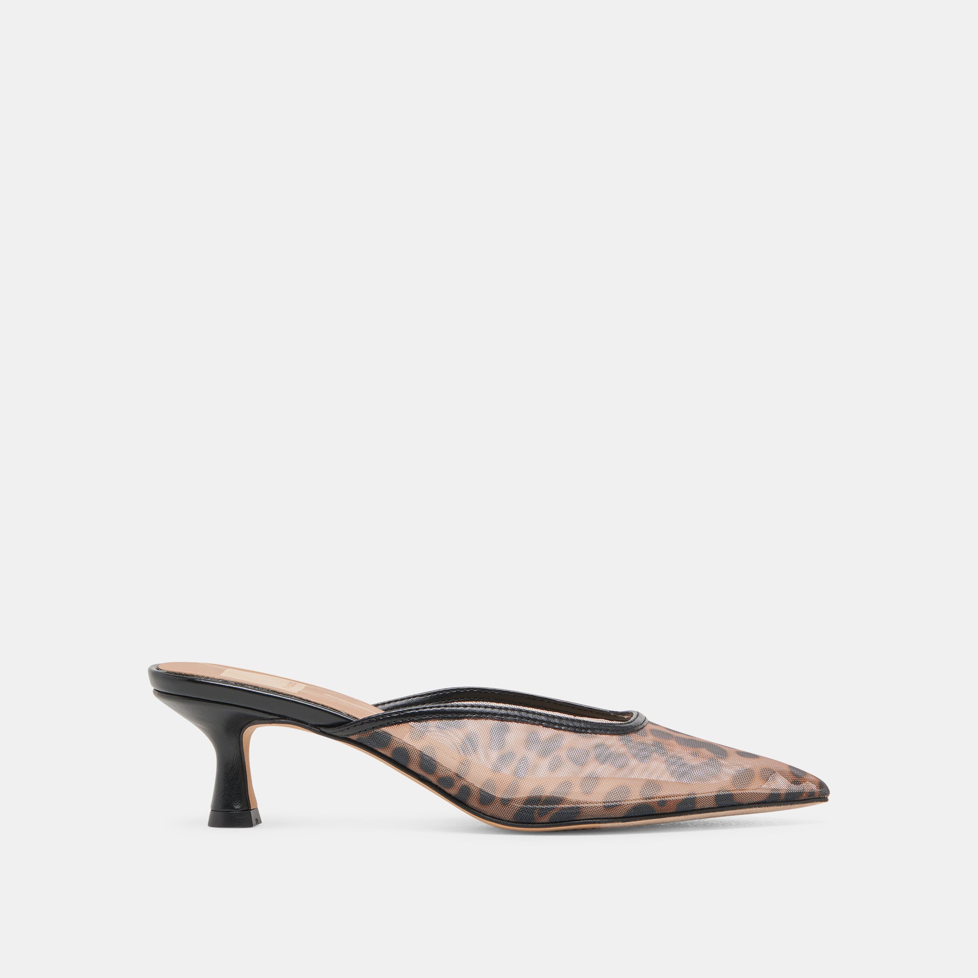 CLEO Women's High Heels - Leopard Print Mesh Pointed Toe Pumps for Party, Night Out & Special Occasions
