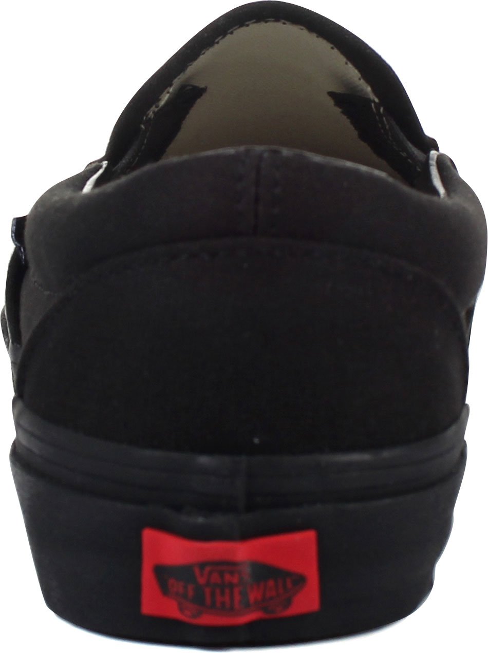 Vans Classic Slip-On Black/Black Checkerboard Skate Shoes - Comfortable Canvas Sneakers for Men & Women | Perfect for Skateboarding, Casual Wear & Street Fashion