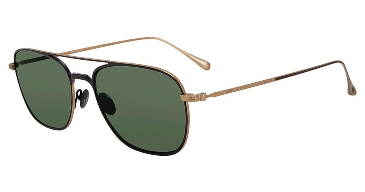 John Varvatos Men's V530 Square Sunglasses - UV Protection, Polarized, Classic Aviator Style for Driving, Travel & Outdoor Activities
