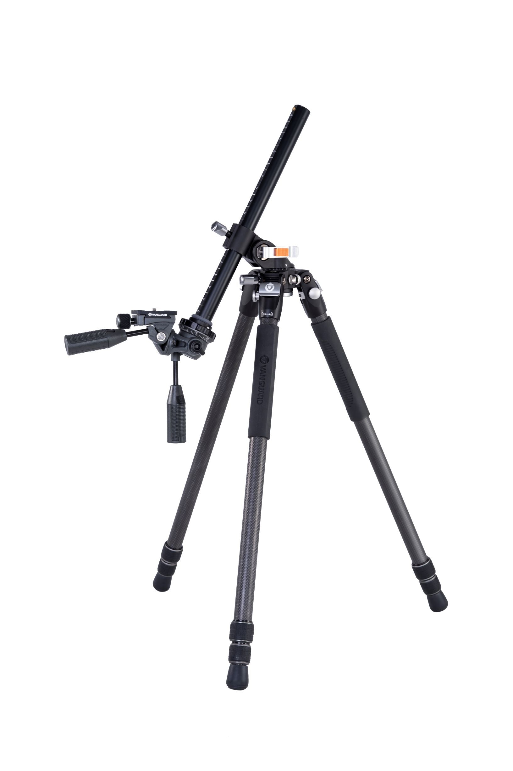 Professional VEO 3+ 263CP Carbon Fiber Tripod with Panhead - Lightweight & Stable for Overhead Shooting, Vlogging, Photography & Travel