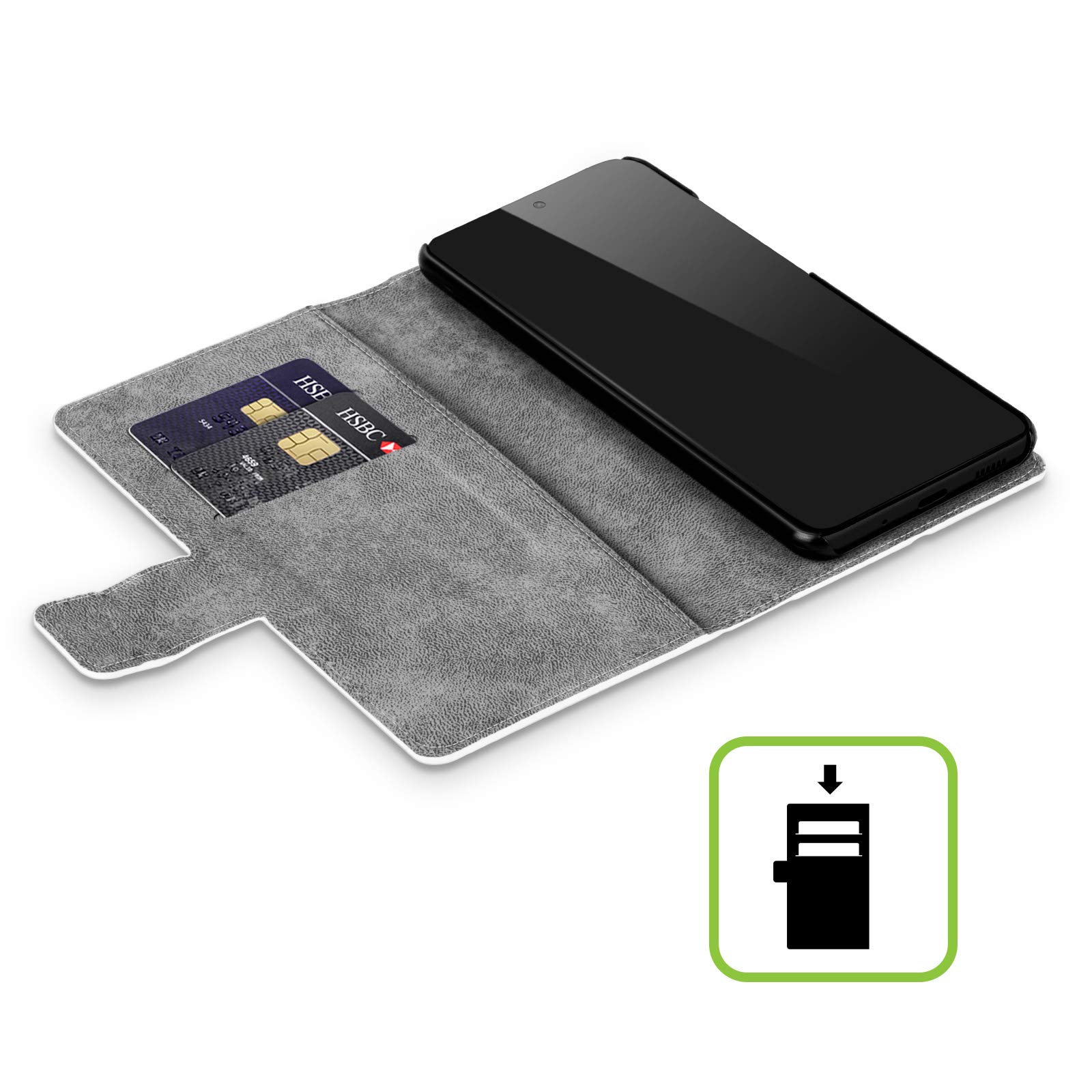 Head Case Designs Gentleman Blue Ribbon Leather Book Wallet Case Cover for Samsung Galaxy A21s (2020) - Perfect for Business Meetings & Formal Events