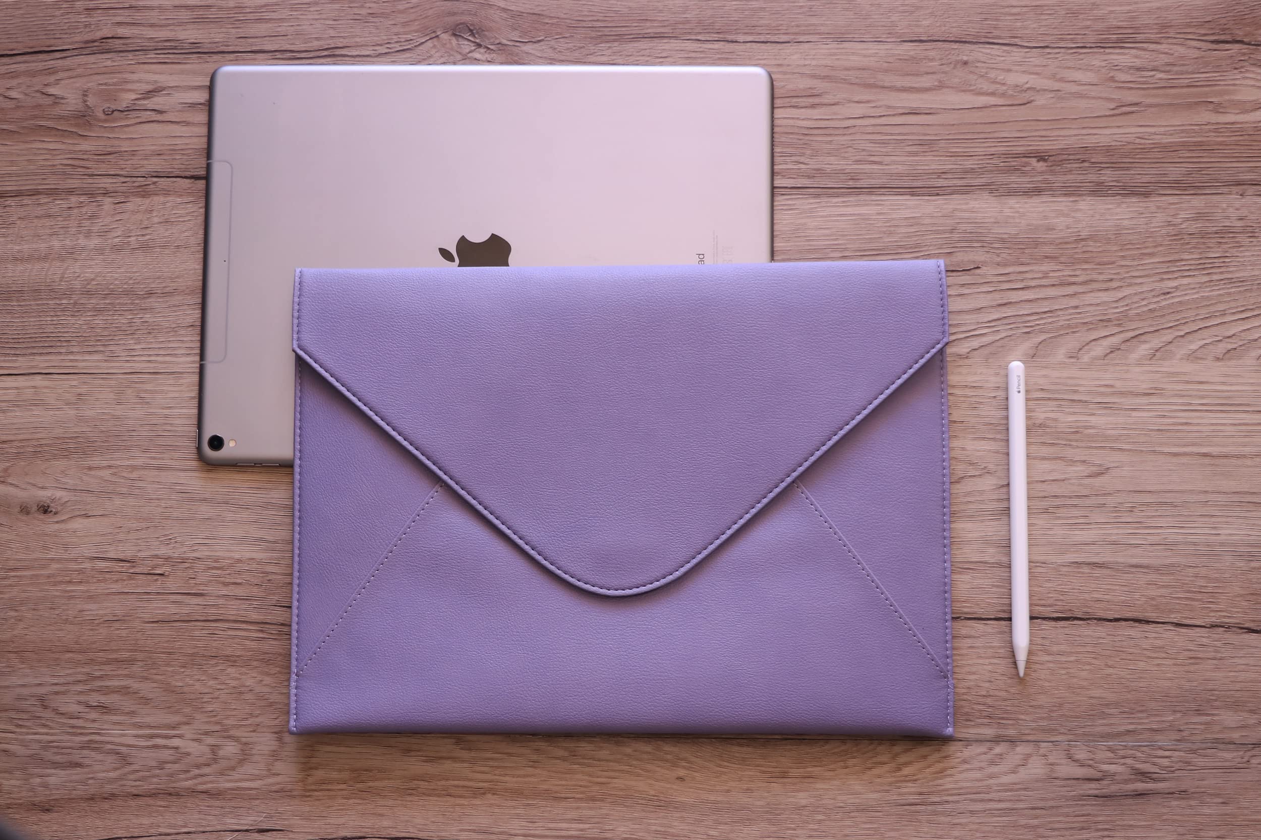 Personalized MacBook Pro 13 Case with Pen Holder & Pocket - Shockproof Laptop Sleeve for 13-13.6 Inch (Lavender) - Perfect Women's Birthday Gift for Work, Travel & School Protection