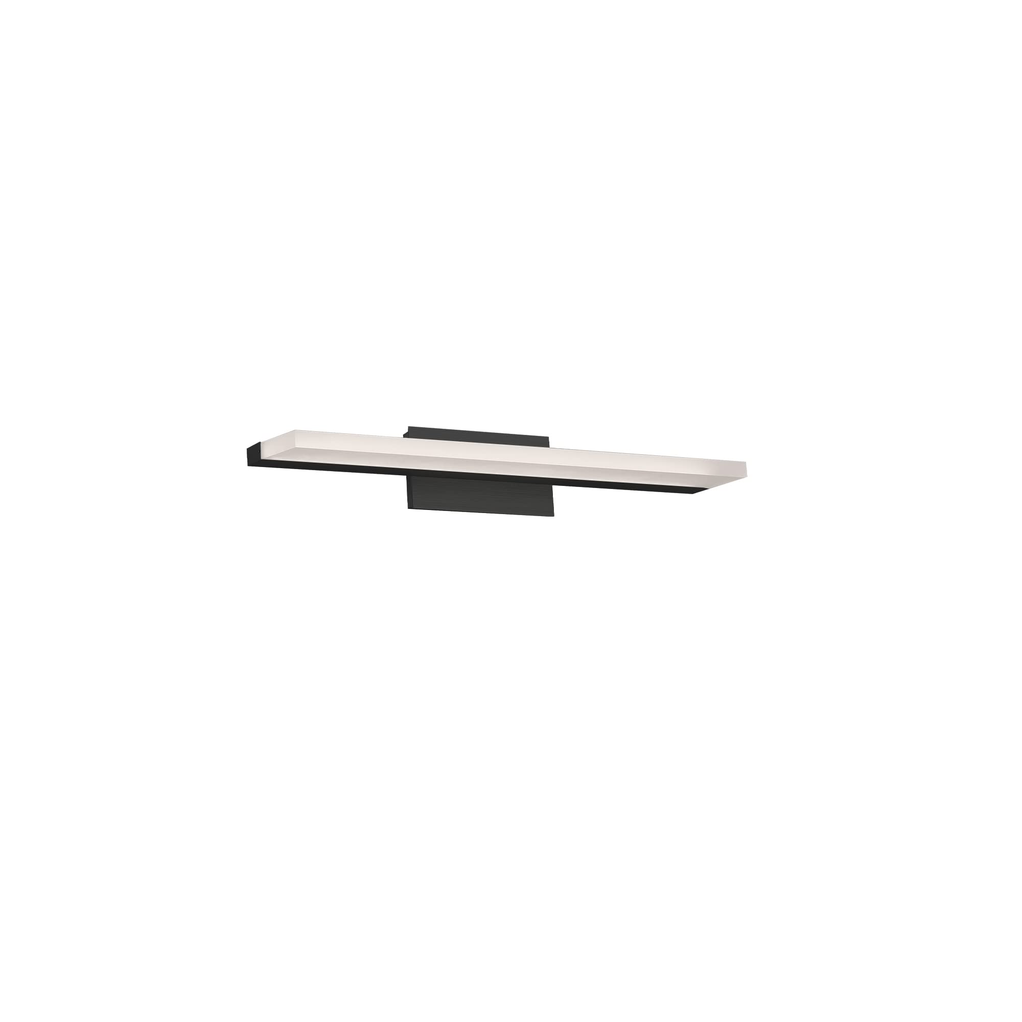 WAC Lighting dweLED 18-inch LED Bathroom Vanity Light - Black Finish 3500K Warm White - Perfect for Bathroom Mirror Lighting, Dressing Room & Modern Home Decor