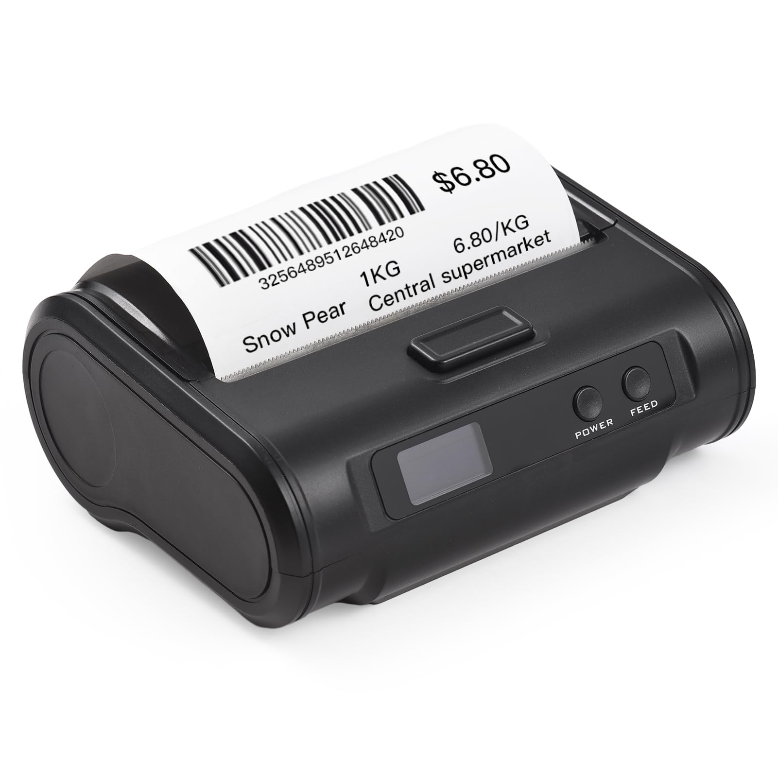 MP110 Wireless Thermal Receipt Printer - 4-inch 110mm Portable Bluetooth/USB Printer for Small Business, Market & Retail Stores | Supports Continuous/Perforated/Gap Paper | 203dpi High Resolution | Perfect for POS, Mobile Payments & On-the-Go Receipt Printing