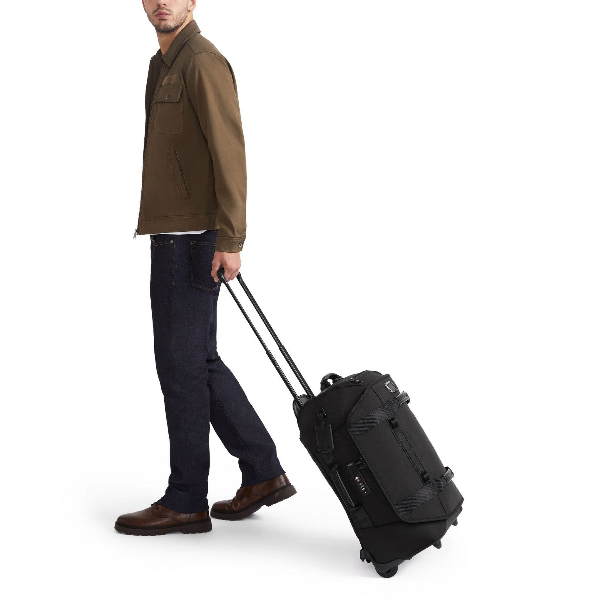TUMI Alpha Bravo International 2 Wheel Duffel Backpack Carry On Luggage - Perfect for Business Travel & Weekend Getaways