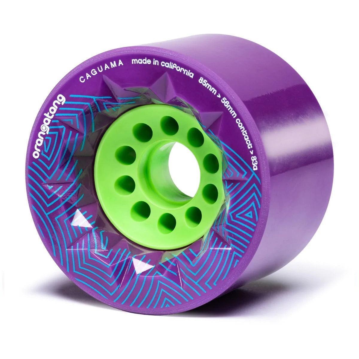 Evolve Orangatang Caguama 85mm Longboard Wheels - High Performance Urethane for Smooth Cruising & Downhill Riding - Perfect for Skateboarding, Commuting & Outdoor Adventures
