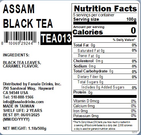 Premium Assam Black Tea (Ground) - Rich & Bold Flavor for Chai, Baking & Smoothies | Organic Loose Leaf Tea Powder for Tea Lovers & Home Brewing