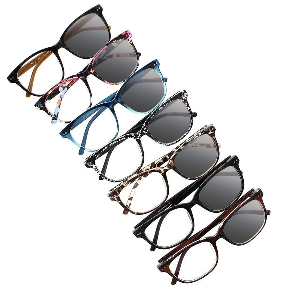 Photochromic Transition Oversized Star Pattern Nerd Sunglasses - Reading Glasses for Men & Women | Perfect for Outdoor Activities, Driving, and Fashion Accessories