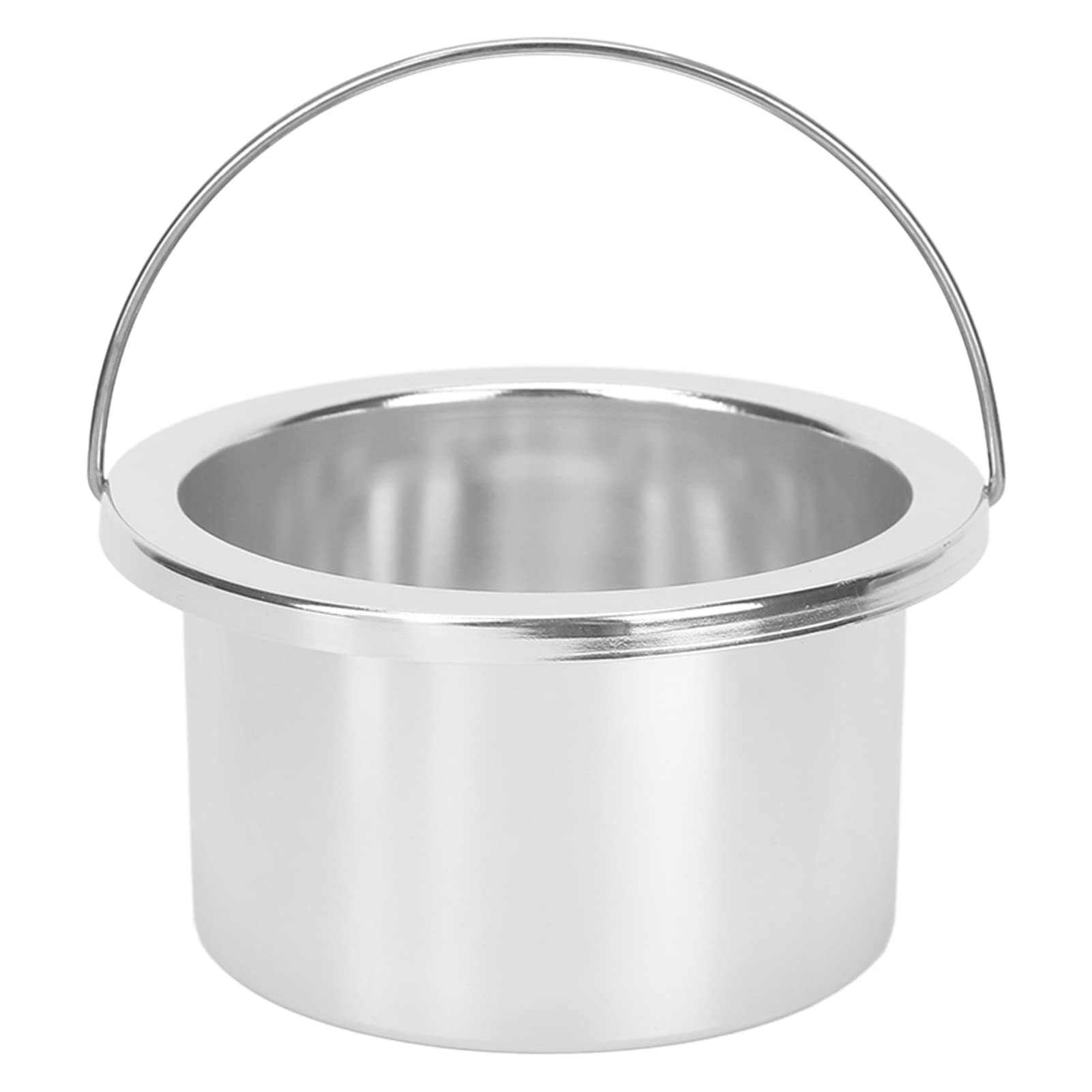 Portable Wax Warmer Replacement Tin Inner Pot - 100mm Silver Wax Depilatory Bowl for Hair Removal Machine - Perfect for Home & Salon Waxing Treatments