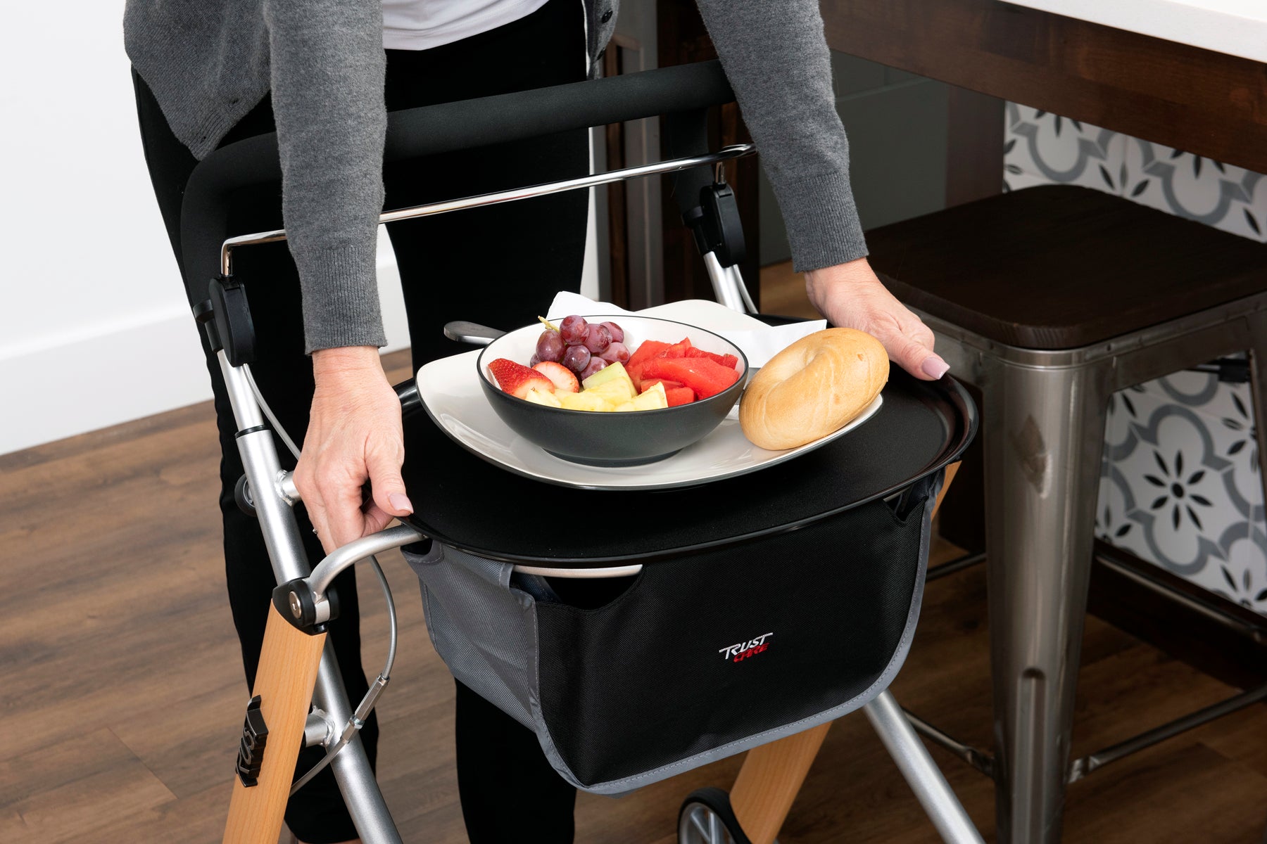 Best Indoor Rollator Walker for Seniors - Lightweight Mobility Aid with Seat & Basket - Ideal for Home Use, Shopping, and Daily Support