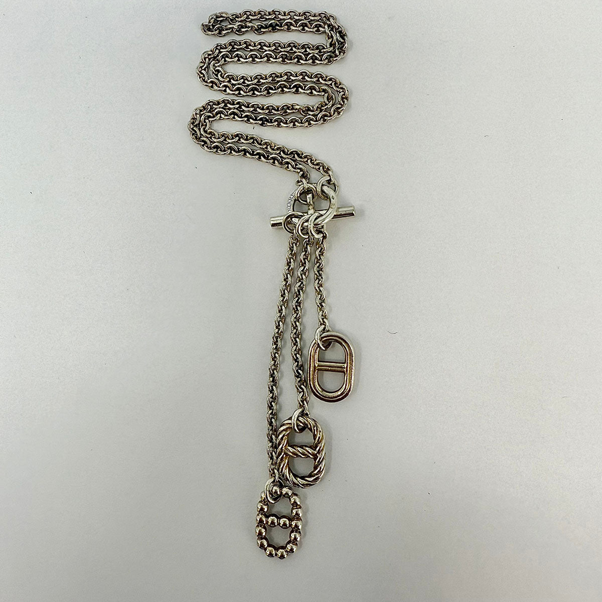 Hermes 15 Sterling Silver Chain D'Ancre Necklace for Women - Luxury Anchor Link Necklace - Perfect for Parties, Weddings & Everyday Elegance