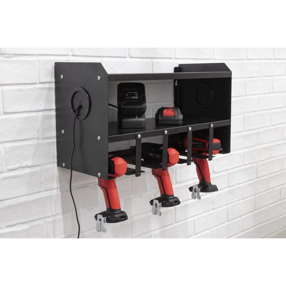 Juggernaut Heavy-Duty Power Tool Storage Rack - Wall Mounted Organizer for Drills, Saws & Workshop Tools - Perfect for Garage, Workshop & DIY Projects