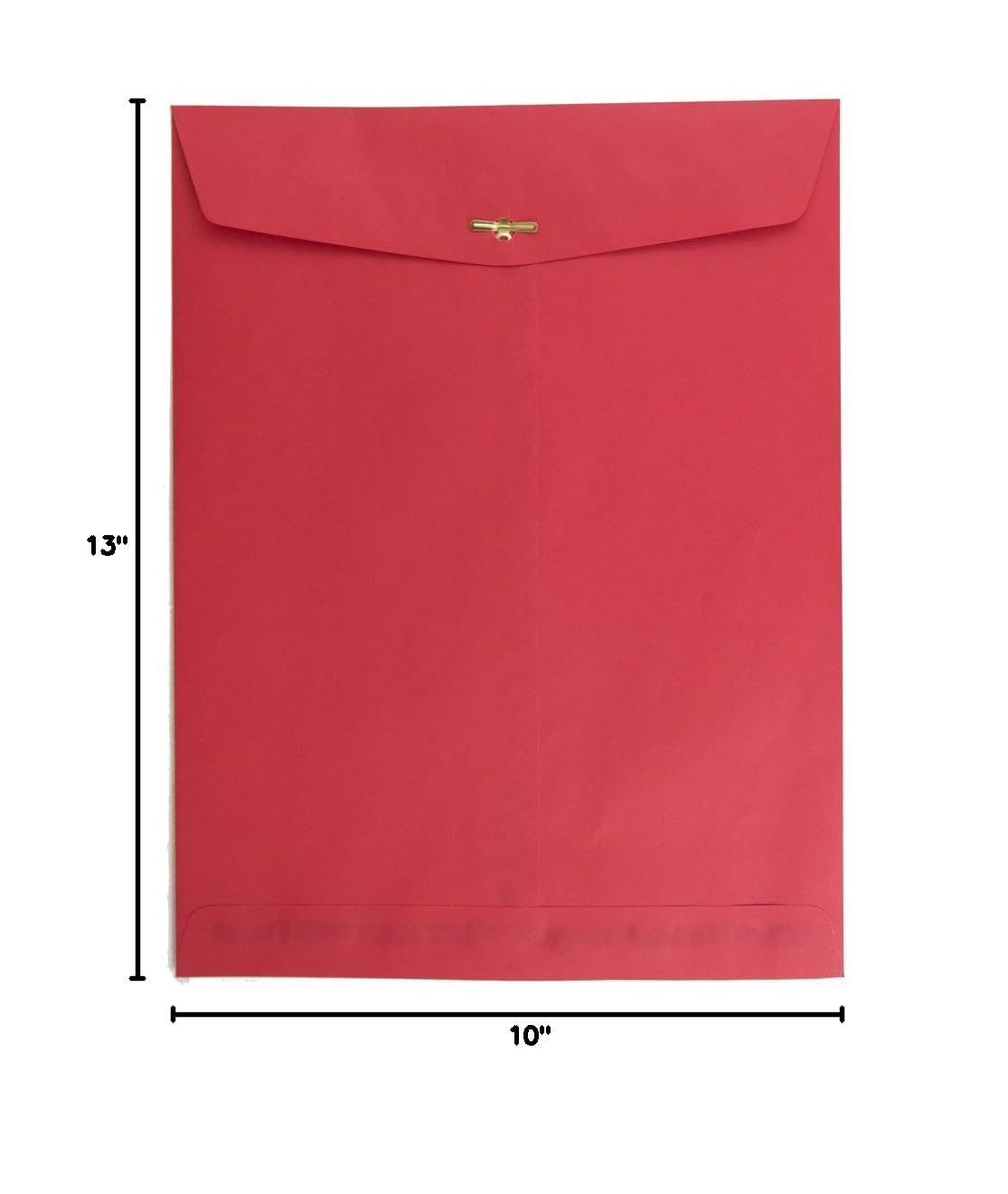 JAM PAPER 10 x 13 Inch Colored Clasp Envelopes - Red Recycled Bulk Pack of 500 - Perfect for Business Mail, Catalog Distribution & Office Organization
