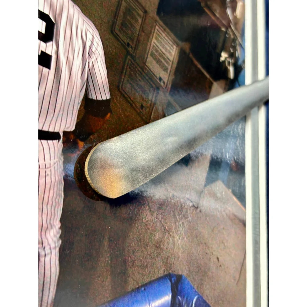 Derek Jeter Autographed New York Yankees 8x10 Photo Collage Framed with MLB COA - Signed Steiner NY - Perfect for Yankees Fans, Sports Memorabilia Collectors & Man Cave Decor
