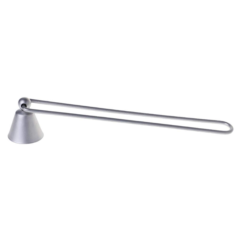 Long Handle Candle Snuffer with Swivel Head - Silver Wick Extinguisher for Church, Fireplace, Wedding Altar & Tea Lights - Perfect Christmas Gift for Safe Candle Use at Home, Events & Decorations