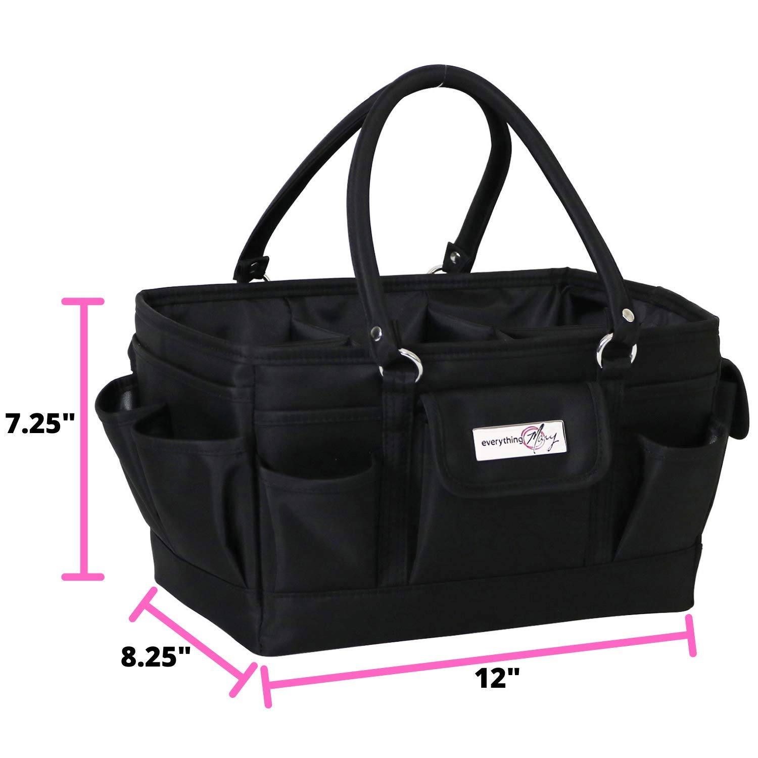 Everything Mary Deluxe Collapsible Storage Organizer with Handles - Multipurpose Foldable Tote for Diapers, Toys, Office Supplies & Travel Essentials | Perfect for Nursery, Car, Home & On-the-Go Organization