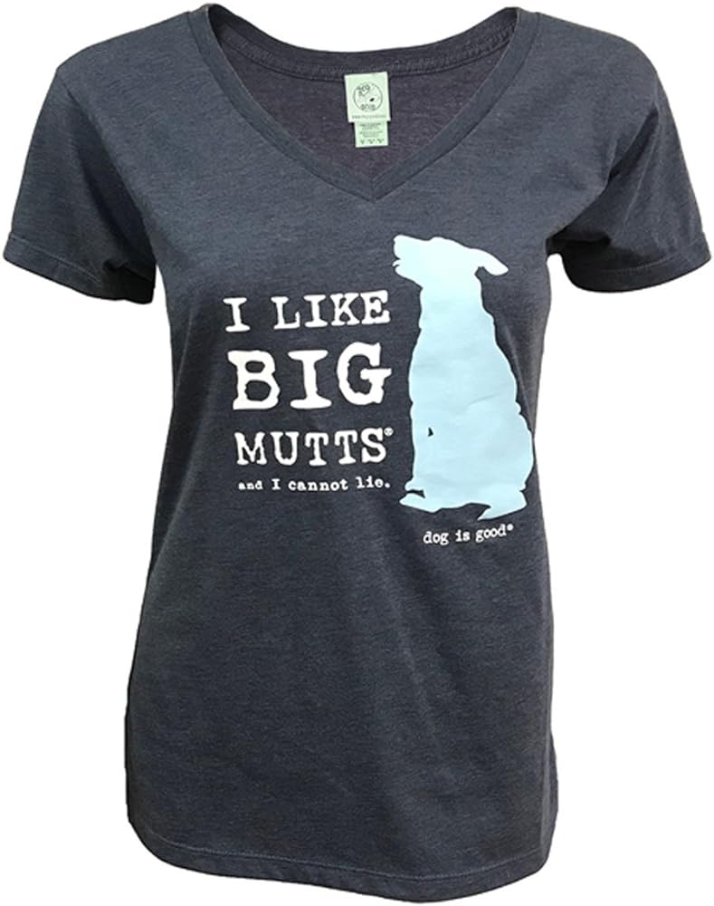 Women's 'I Like Big Mutts' Graphic T-Shirt - Comfortable Cotton Tee for Dog Lovers - Perfect for Casual Wear, Dog Walks & Pet Lovers Apparel