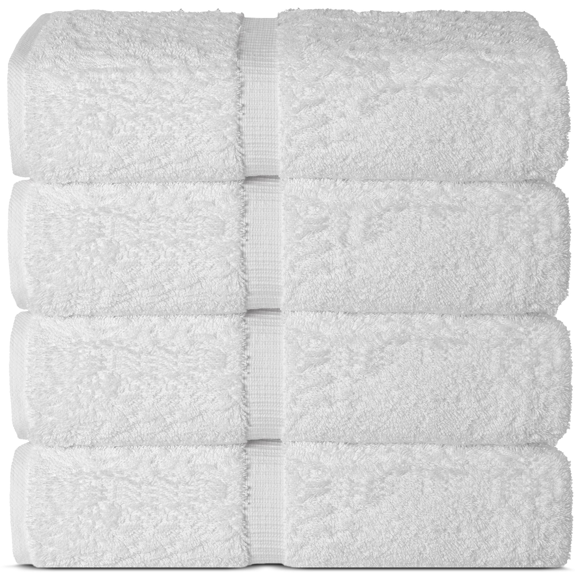 Premium 100% Cotton Turkish Bath Towels Set of 4 | Large 30