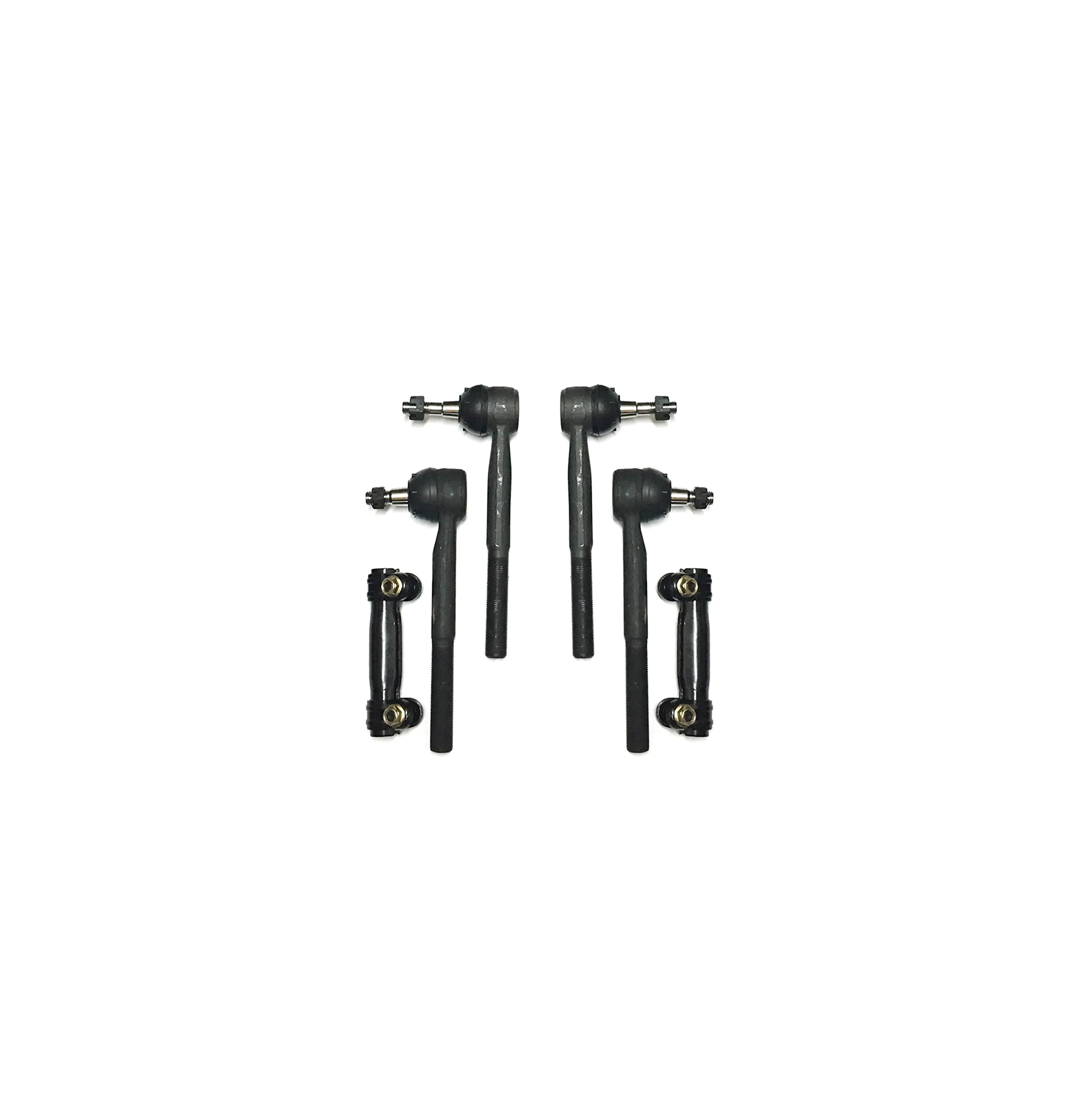 Complete 12-Piece Suspension Kit for Chevrolet Express 2500/3500 & GMC Savana 2500 - Front Tie Rod Ends, Adjusting Sleeves, Sway Bar Links, Upper/Lower Control Arms | Heavy-Duty Replacement Parts for Smoother Ride & Better Handling