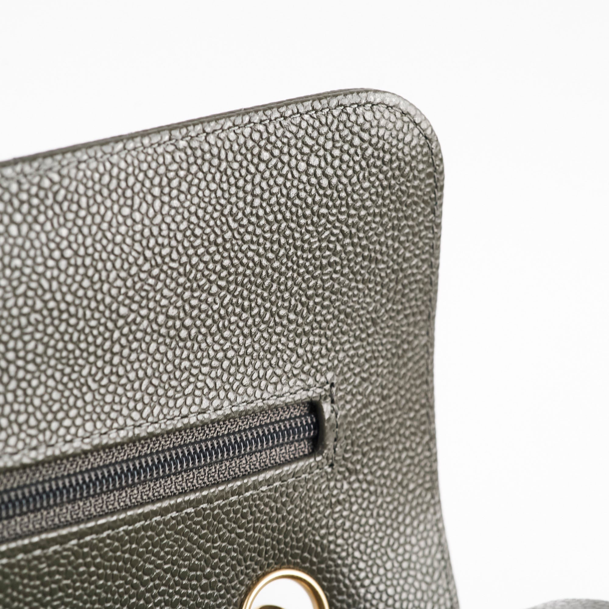 Chanel 20B Caviar Chevron Small Classic Flap Bag Grey - Timeless Luxury Handbag for Women | Perfect for Evening Events, Date Nights & Special Occasions