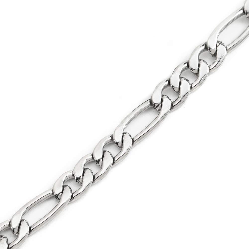Personalized Medical Alert ID Bracelet for Women - Free Engraving, Figaro Chain, Emergency Medical Information Jewelry (Ideal for Diabetes, Allergies & Daily Wear)