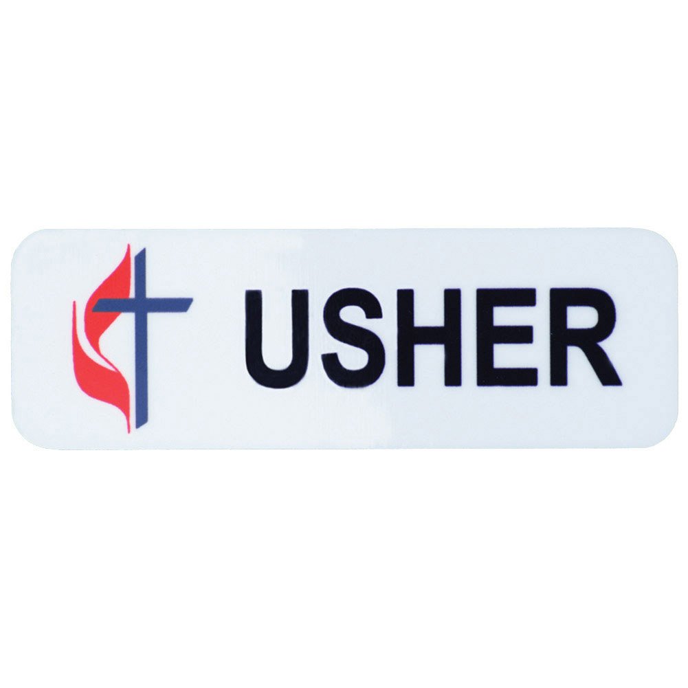 UMC Magnetic Usher Badge - Strong Magnetic Name Tag Holder for Event Staff, Security & Hospitality Professionals - Perfect for Conferences, Concerts & VIP Events
