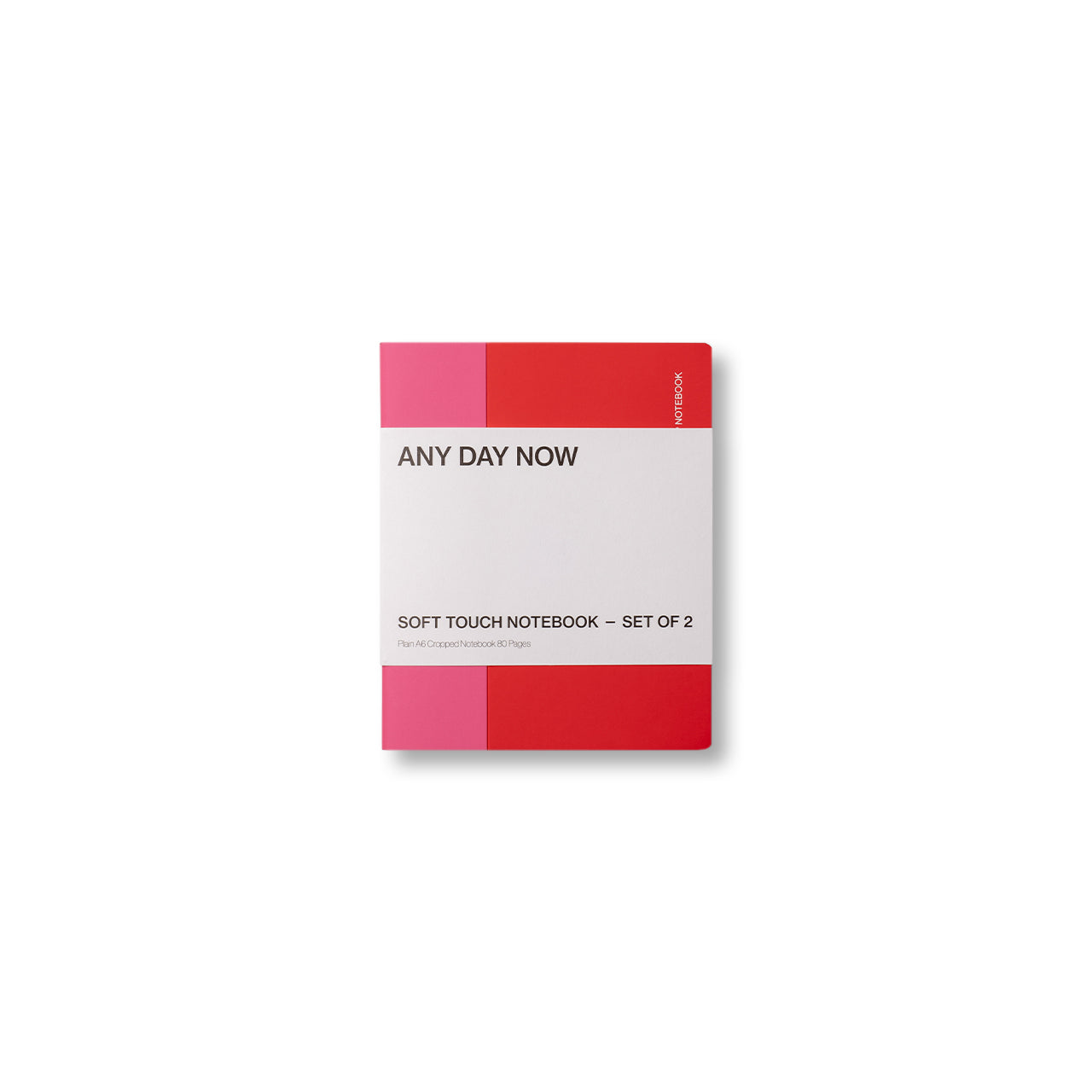 Soft Touch A6 Notebook Set of 2 - Lined & Plain Paper for Journaling, Note Taking & Office Use - Perfect for Students, Professionals & Gift Giving