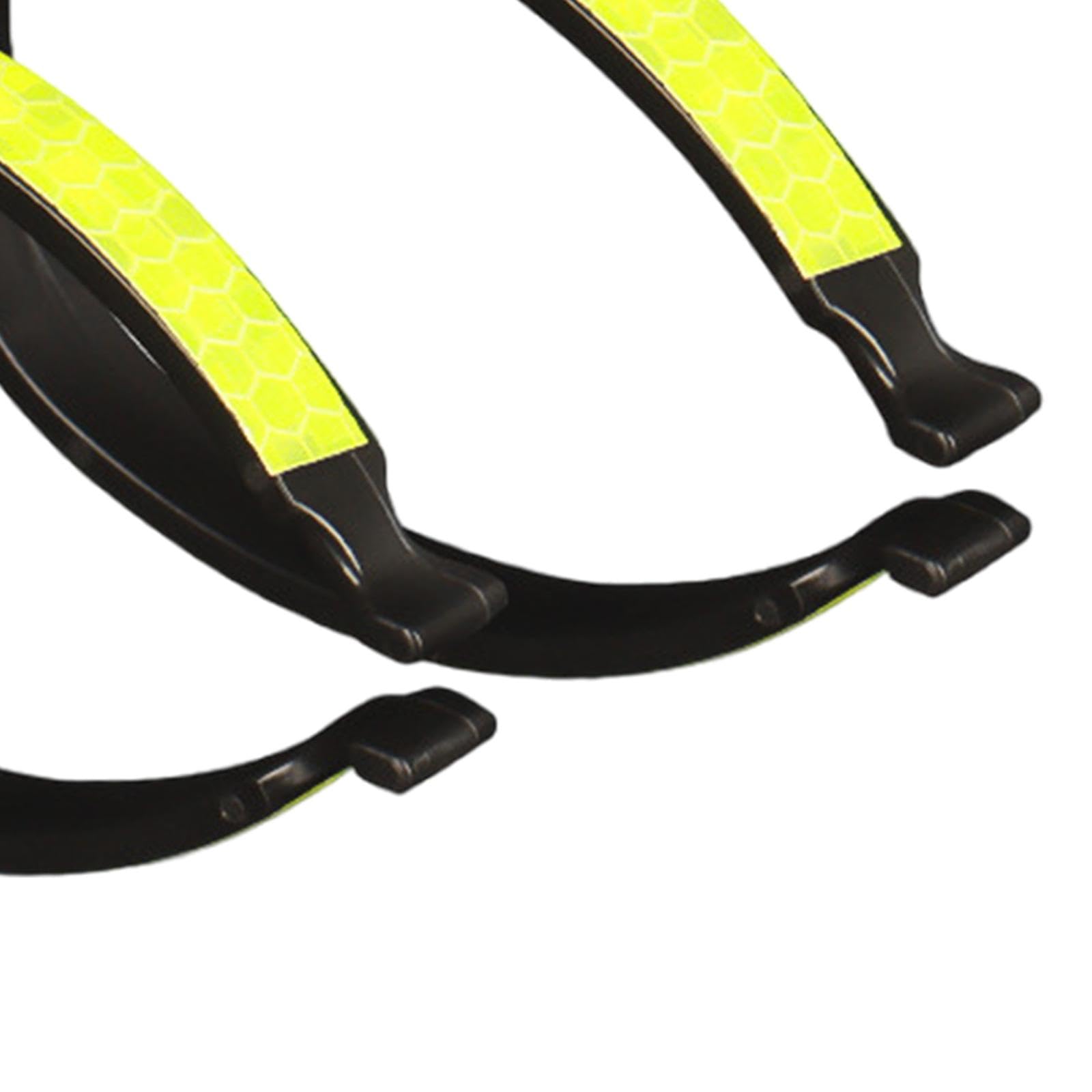 SM SunniMix 2Pcs High Visibility Bicycle Pants Clips - Reflective Cycling Trouser Clips for Safe Riding, Adjustable Pant Leg Cuff Clips for Men & Women - Perfect for Commuting, Road Biking & Outdoor Cycling