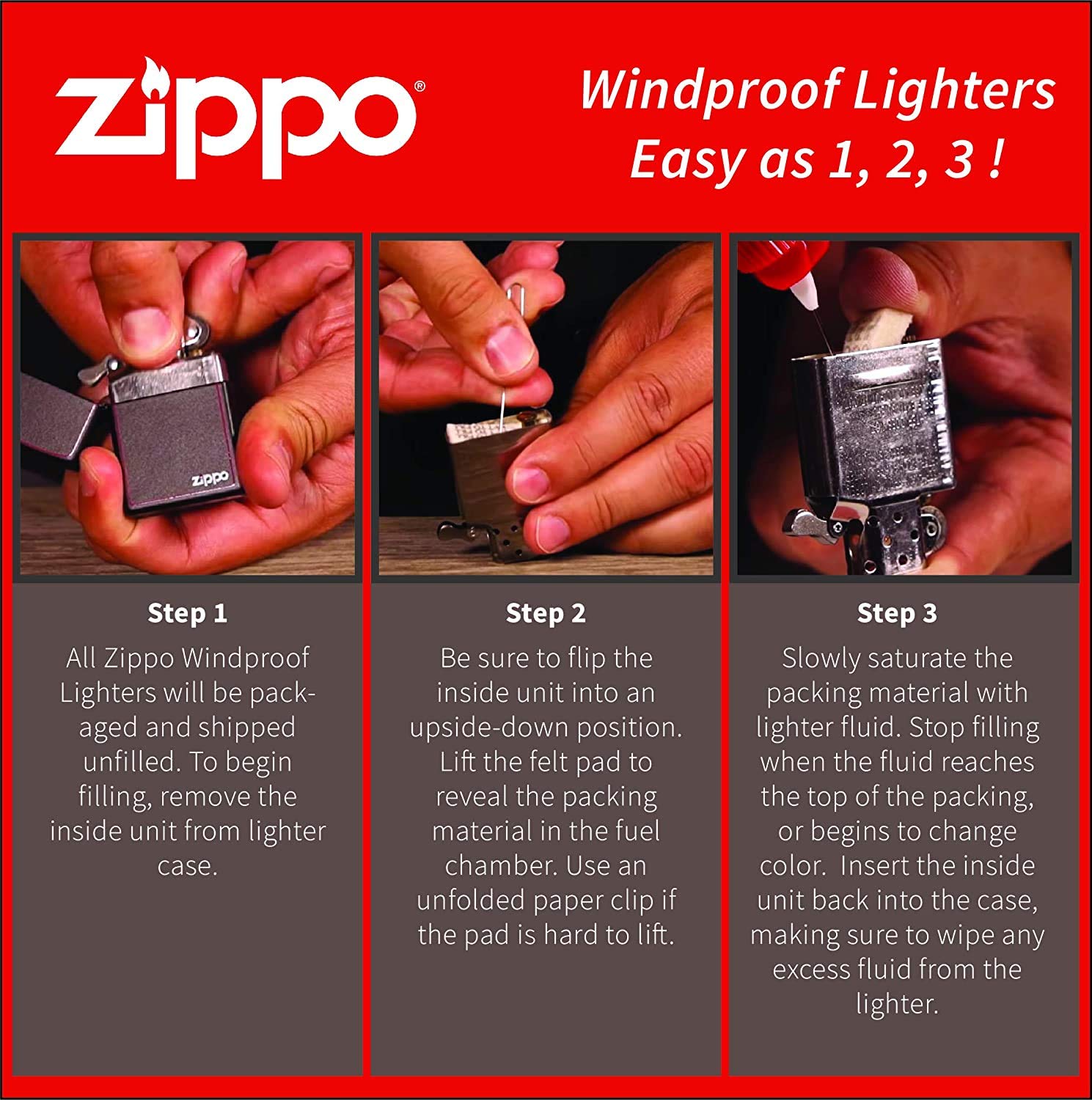 Zippo Lighter - Wolf Design Windproof Lighter Fire Wolf #Z6000 for Outdoor Camping, Hiking & Survival Gear