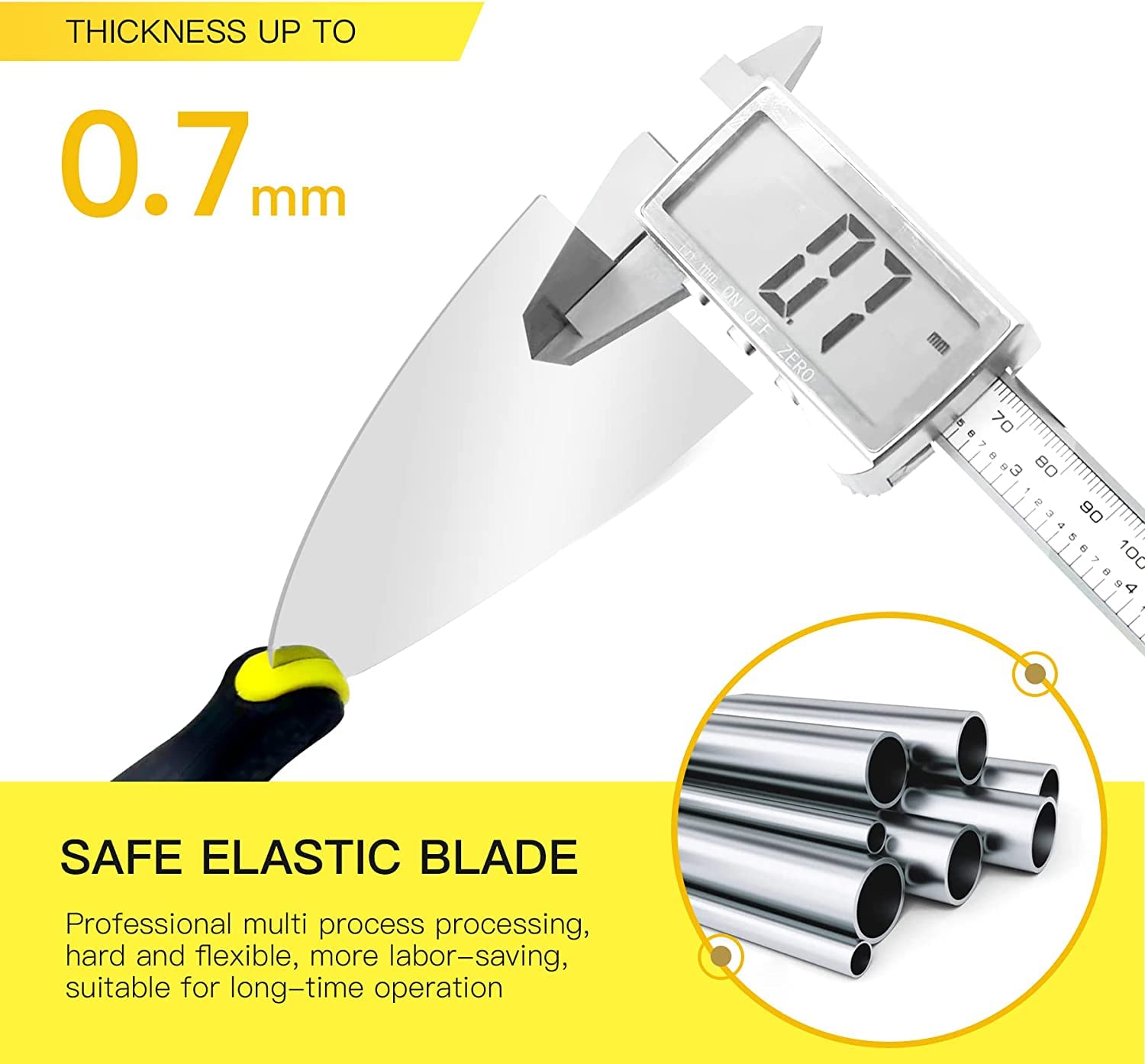 3 Inch DEKEones Putty Knife Scraper - Premium Metal Drywall Tool for Spackle, Plaster, Decals & Wallpaper Removal - Perfect for Home Renovation, DIY Projects & Professional Construction Work