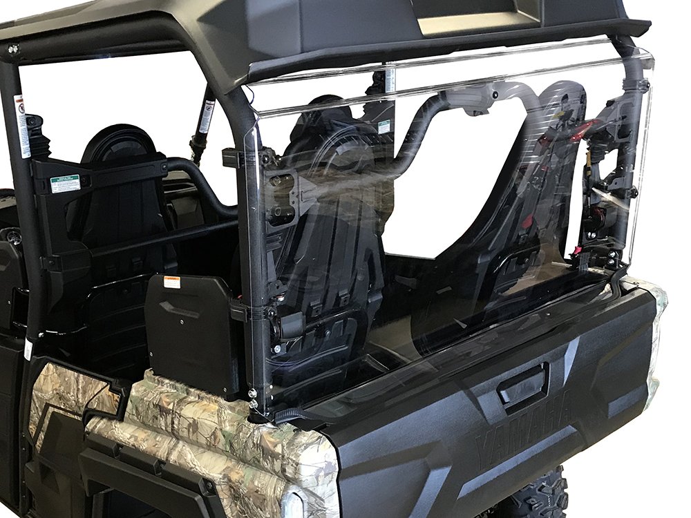 Spike Powersports 77-7340-R Clear Rear Windshield for Motorcycles - Perfect for Touring, Cruising & Long Rides