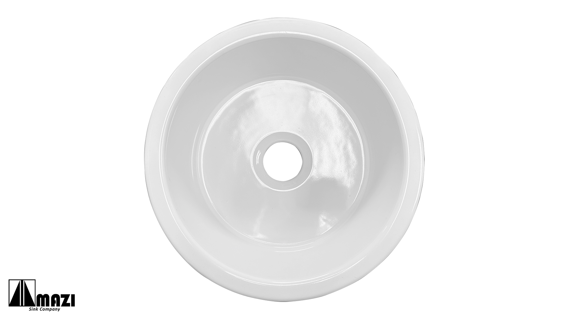 RD1818 White Ceramic Drop-In Bathroom Sink - Durable & Easy to Install for Vanity, Powder Room & Guest Bath