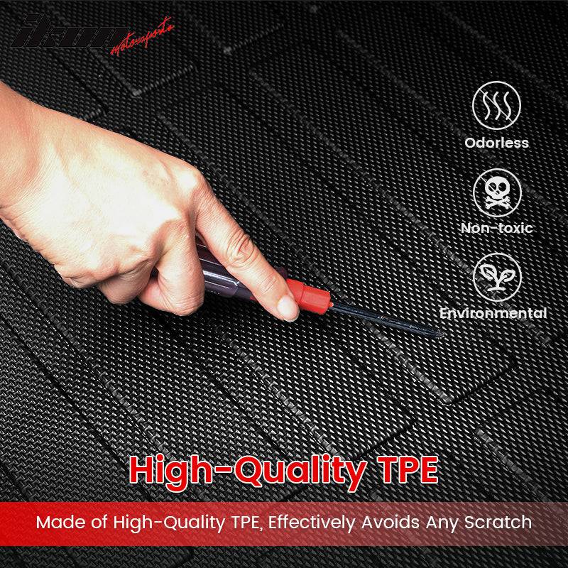 IKON TRUNK MAT for 2022-2025 Honda Civic Sedan - 3D Molded TPE Cargo Liner, Black Waterproof Trunk Protector - Perfect for Road Trips, Grocery Hauling & Everyday Use