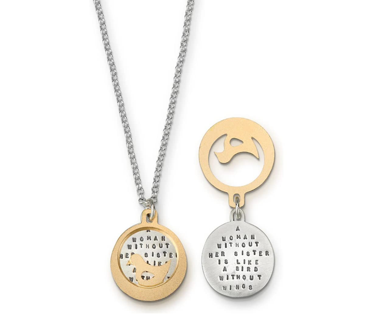 Kathy Bransfield Sterling Silver Bird Pendant Necklace - Elegant Sister Gift for Women, Perfect Birthday Present & Family Jewelry for Everyday Wear or Special Occasions