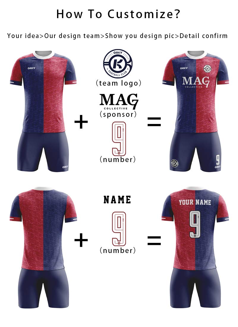 Custom Kids Soccer Jersey & Shorts Set - Personalized Team Training Uniform for Boys & Girls - Perfect for Youth Leagues, School Sports & Birthday Gifts