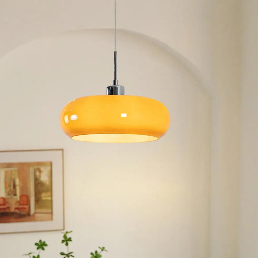 Modern Minimalist Flat Design Pendant Light for Dining Room - Sleek Hanging Chandelier for Kitchen Island, Breakfast Nook & Contemporary Home Decor