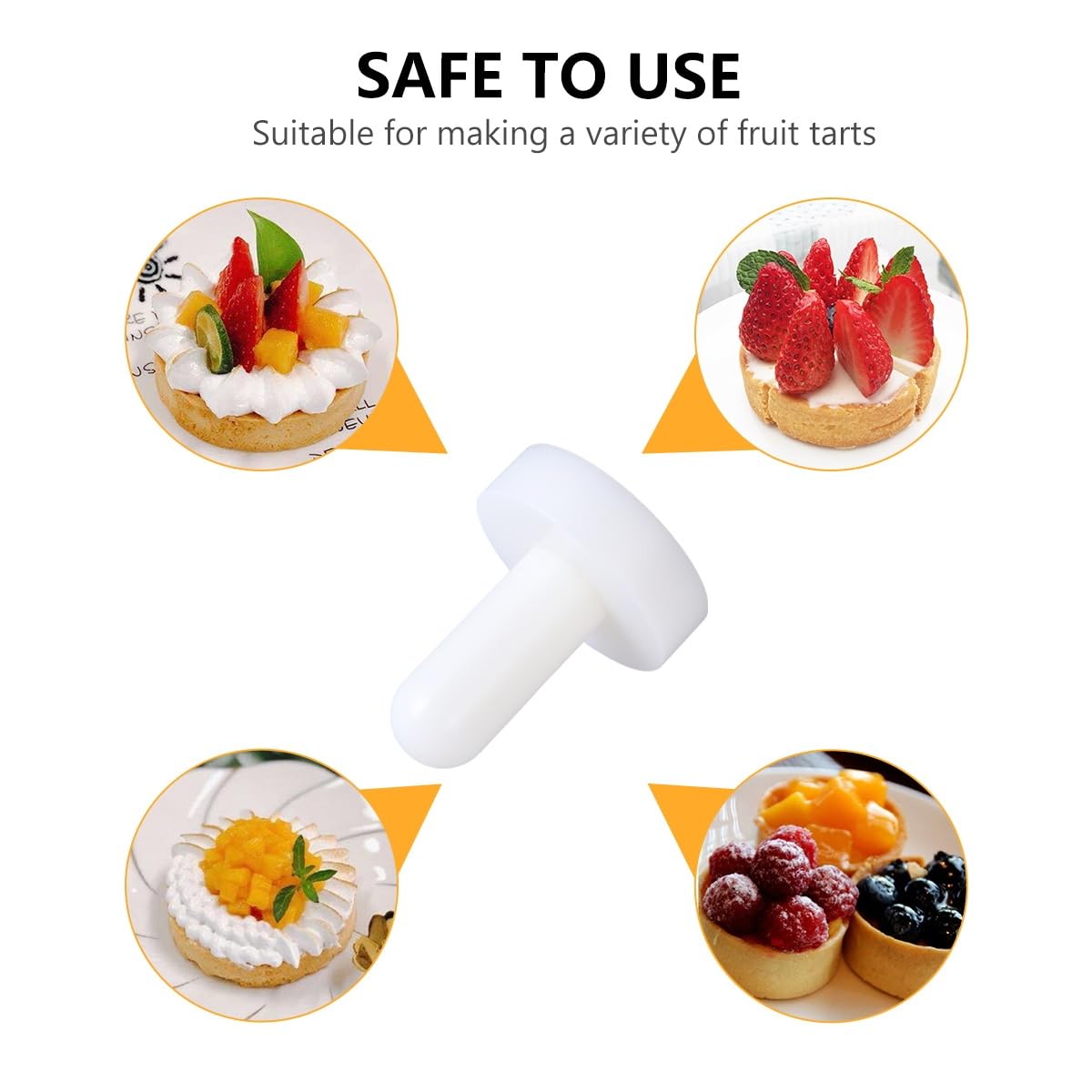 Premium Cheesecake Pastry Dough Tamper & Egg Tart Molds Set - Professional Baking Presser for Perfect Tarts, Pies and Tortillas | Ideal for Home Bakers and Pastry Shops