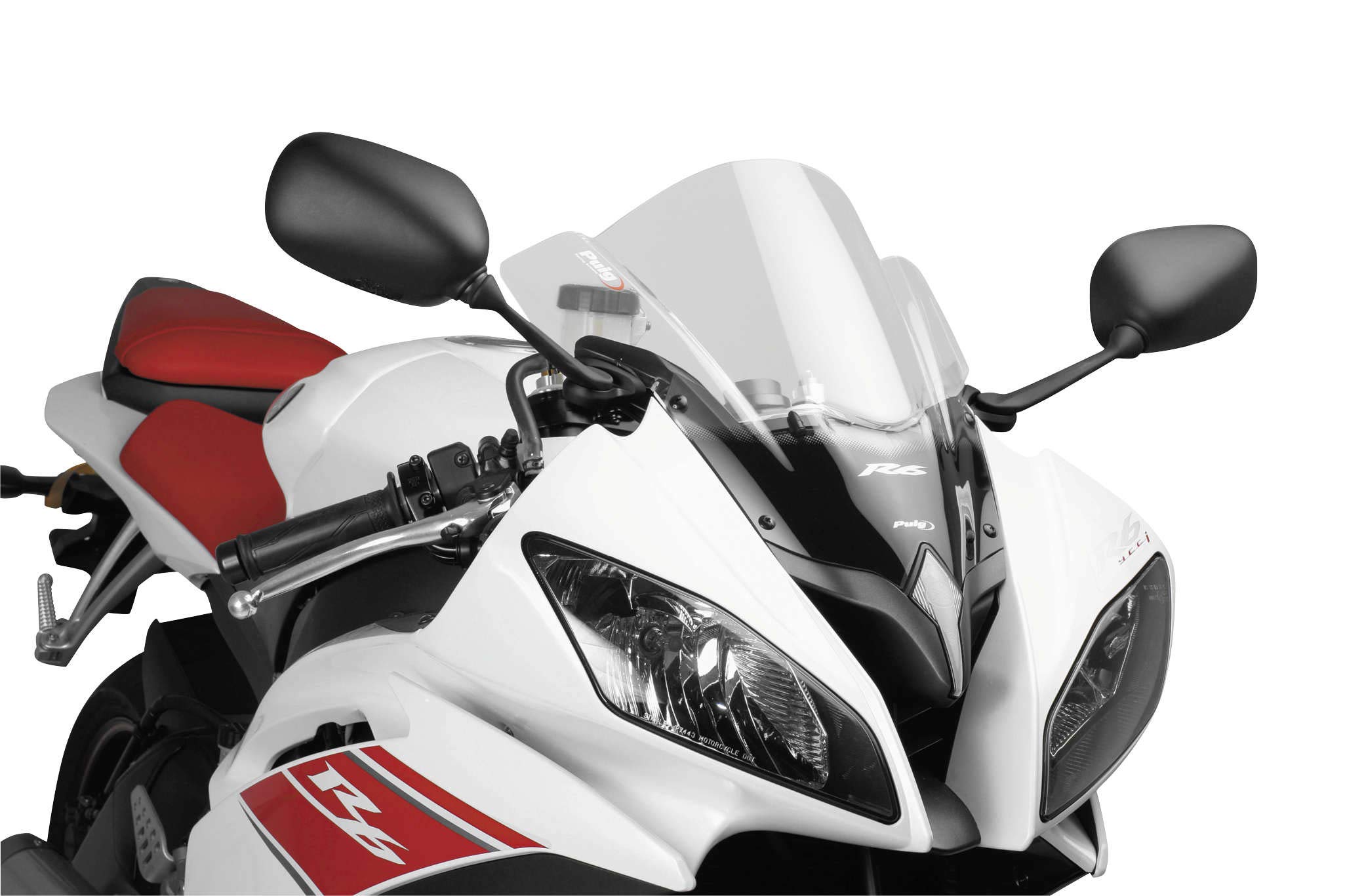 2008-2013 Yamaha YZF-R6 Puig Z Racing Windscreen - Clear Motorcycle Windshield for Enhanced Aerodynamics & High-Speed Riding | Perfect for Track Days & Sport Bike Enthusiasts