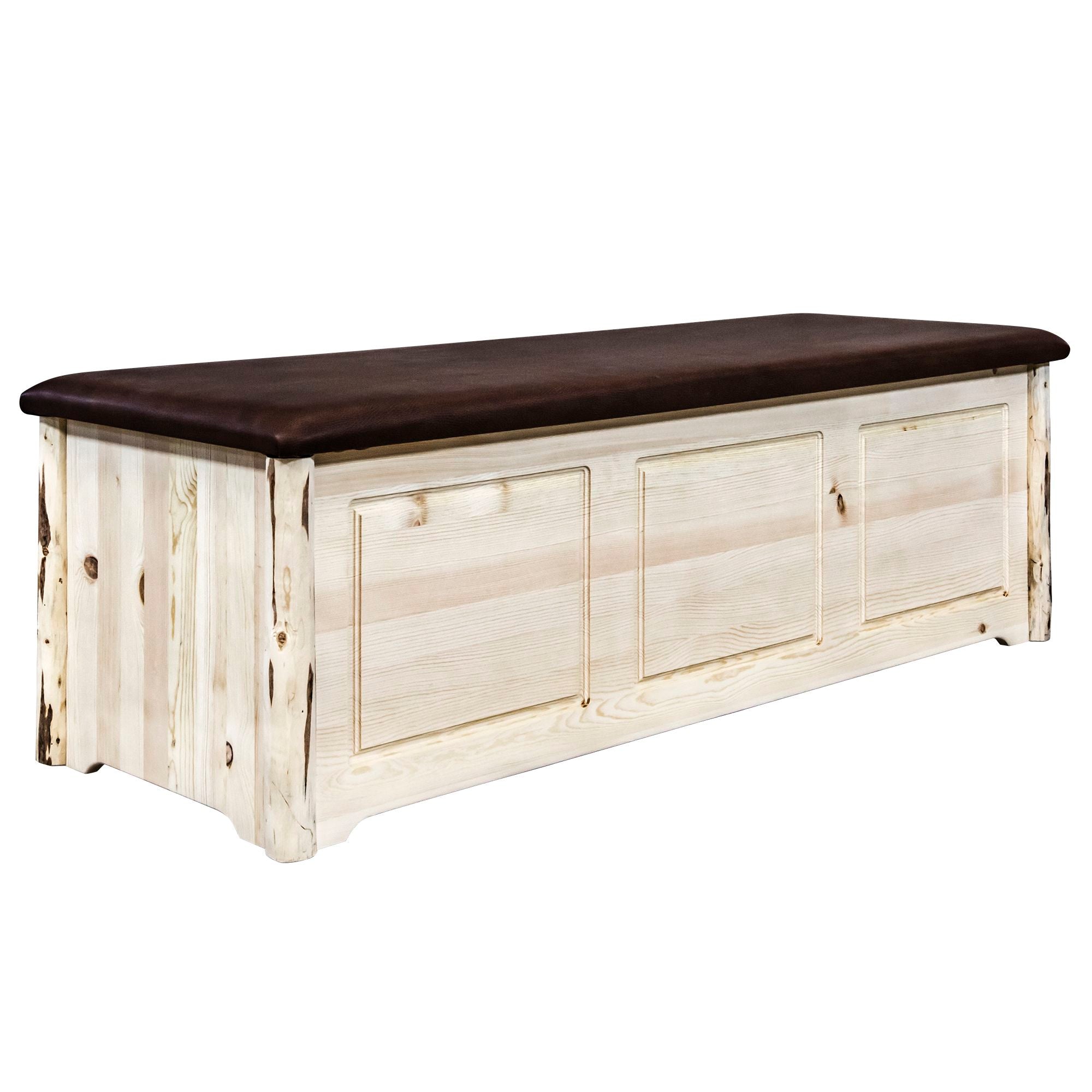 Montana Upholstered Blanket Chest - Stylish Storage for Blankets, Linens & Bedding - Perfect for Bedroom, Living Room & Home Decor