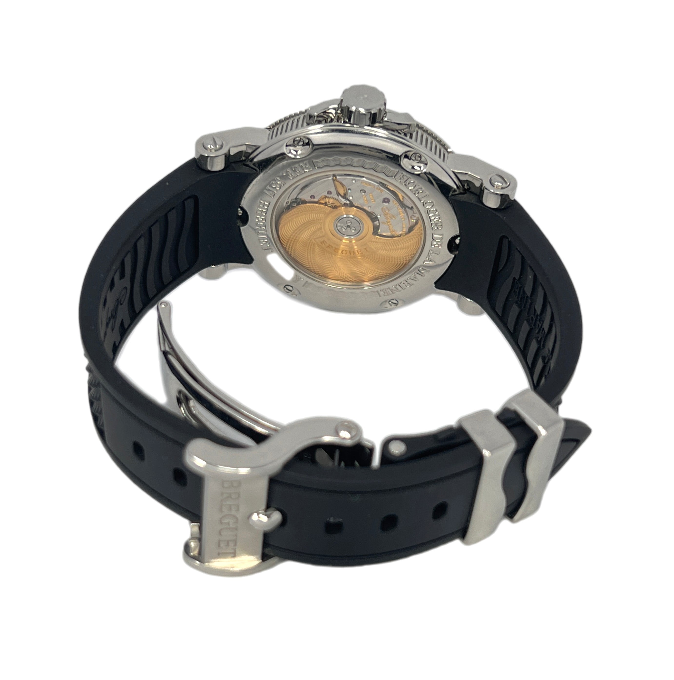 Breguet Marine Automatic Big Date Stainless Steel Men's Watch - Luxury Diver Watch for Business, Formal & Casual Wear - Waterproof & Scratch Resistant