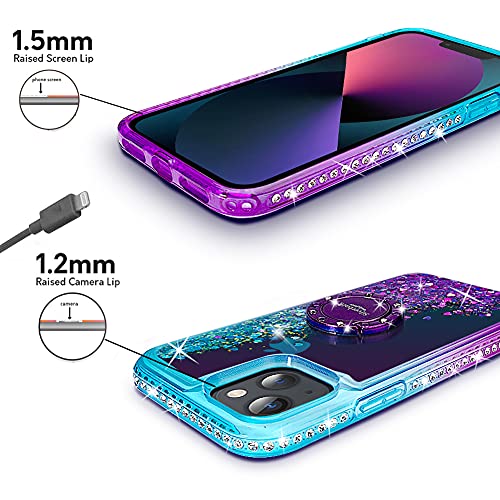 **Silverback Liquid Holographic Glitter Case for iPhone 14 (6.1